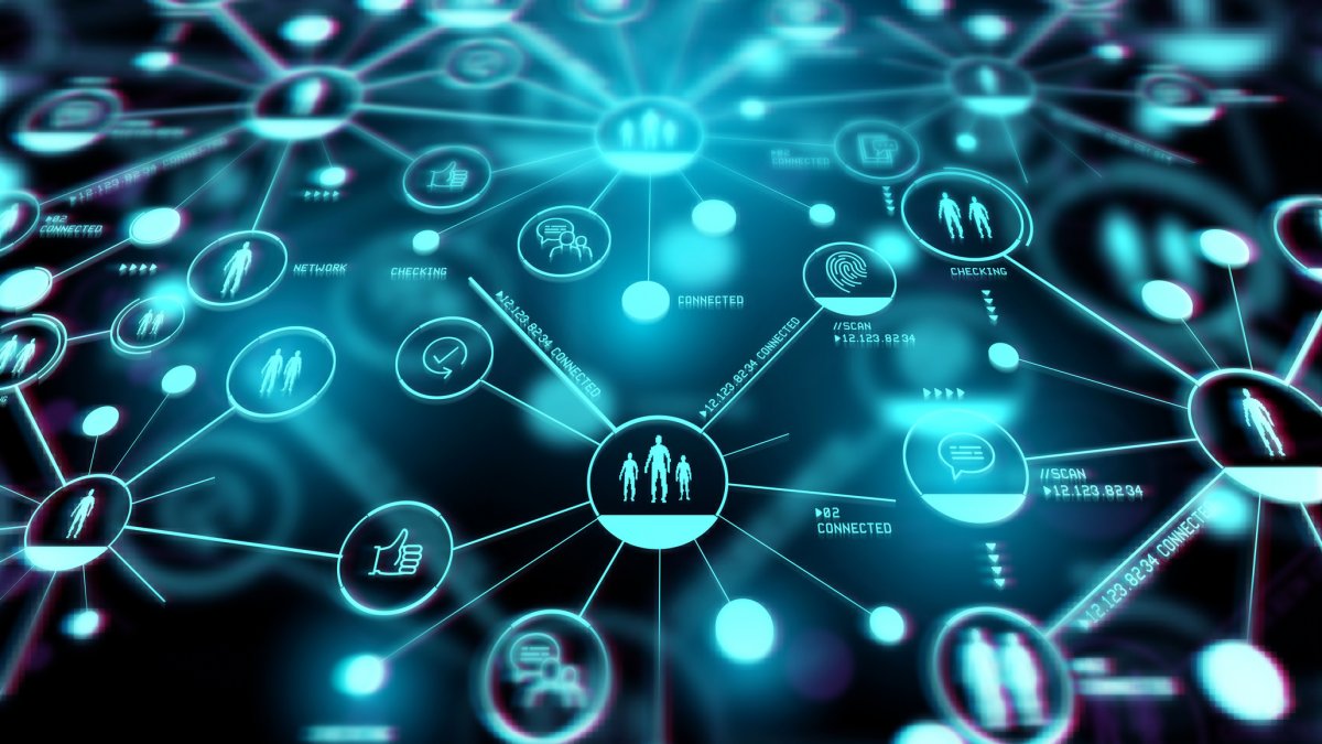 Abstract image of a representation of digital data