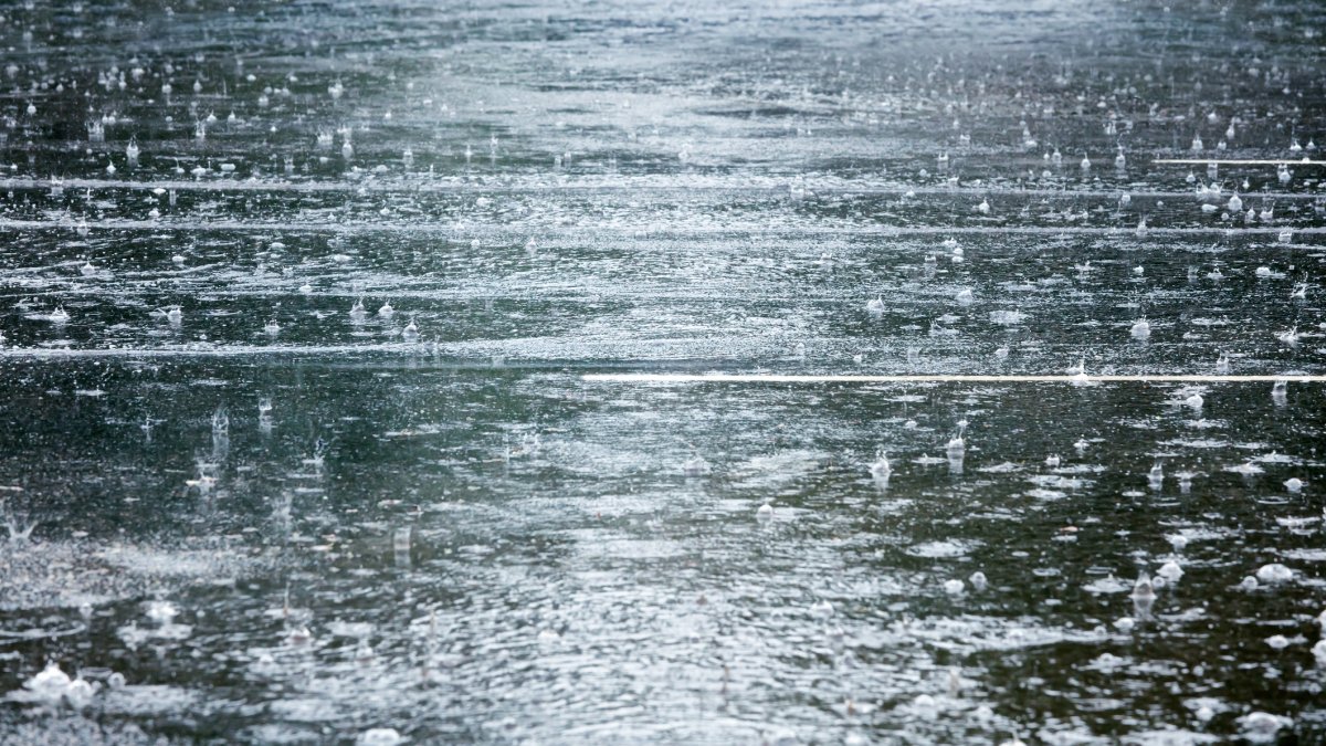 Rain pouring leading to flooding