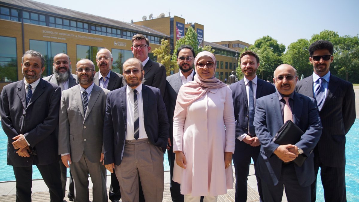 Saudi delegation visitors at University of Surrey