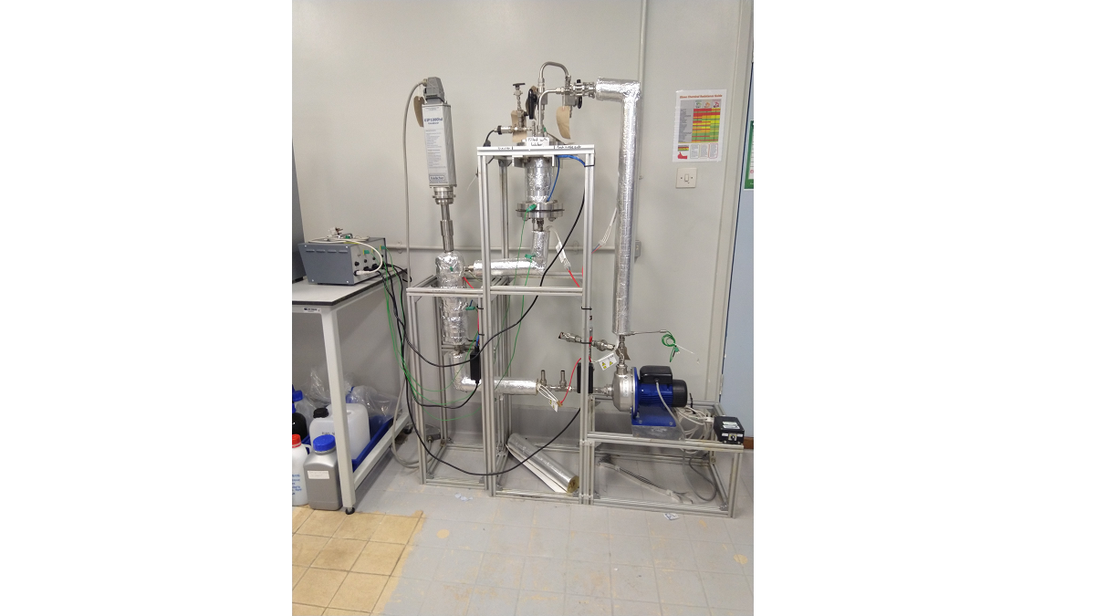 Pilot scale ultrasonic rig