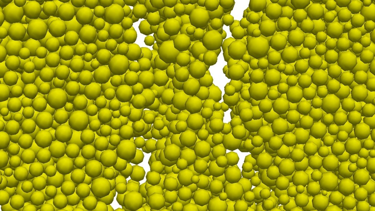 Image of granular materials
