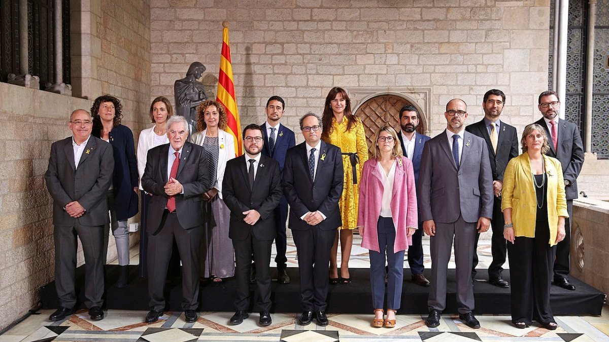 People in the new Catalan government