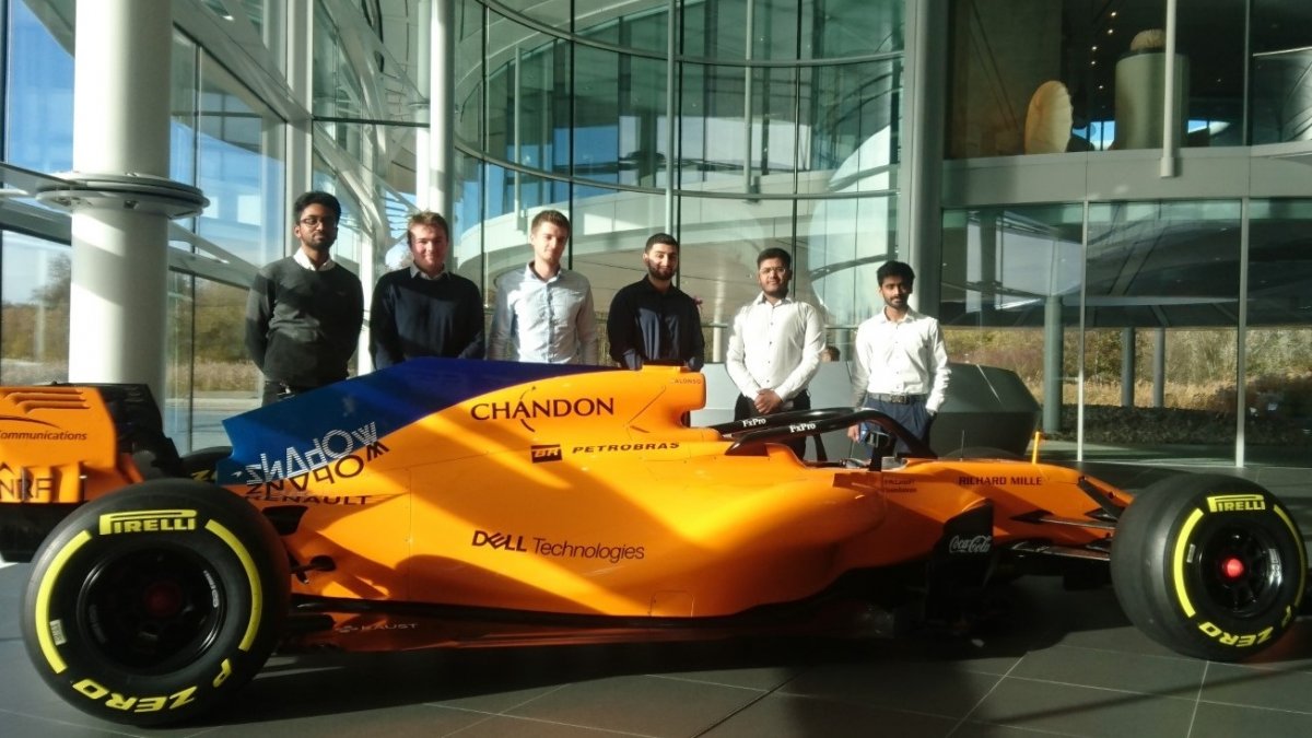 Automotive Engineering students at McLaren