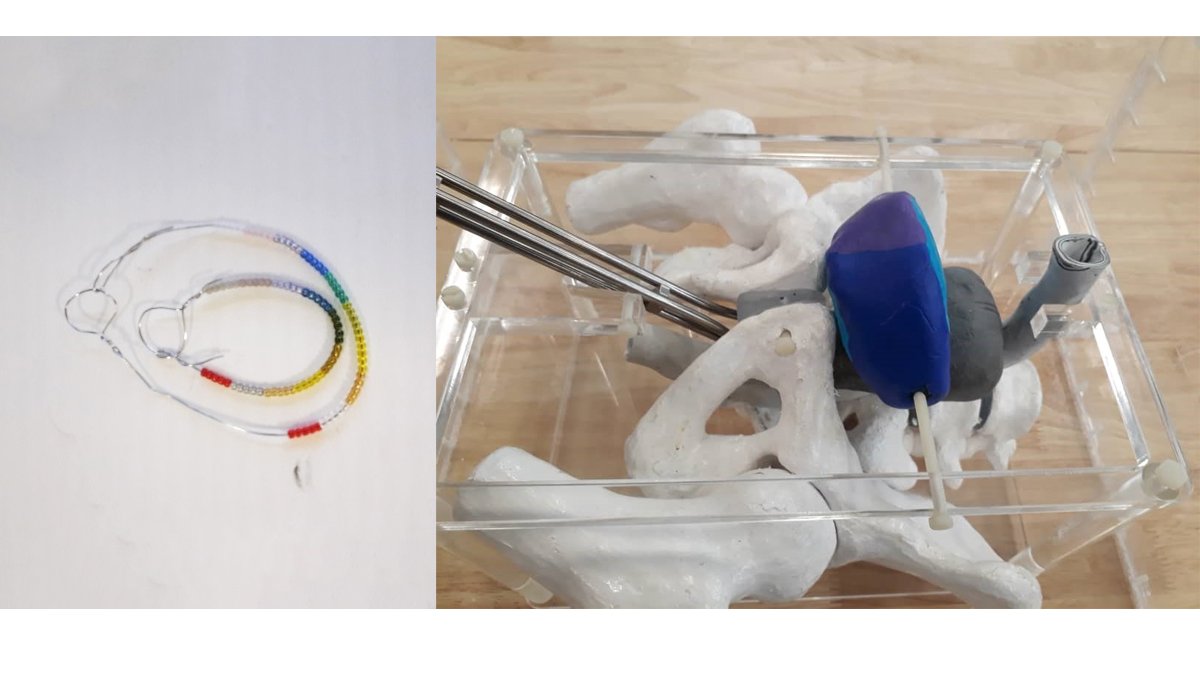 Silica beads prior and after irradiation and prototype phantom for pre-clinical studies of brachytherapy