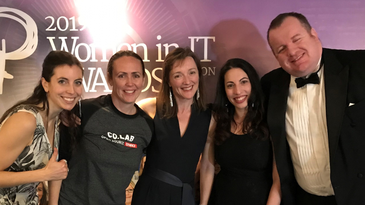 Stella with the shortlisted team.