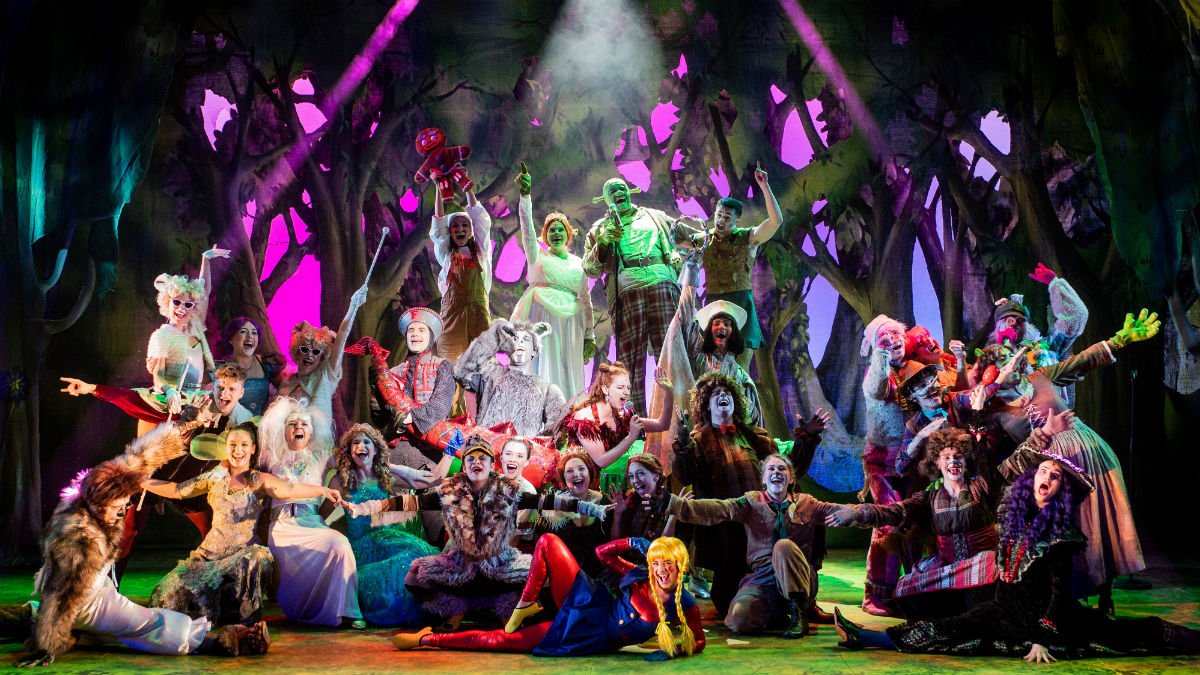 Production shot from Shrek the Musical