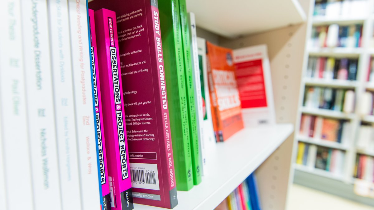 Books on shelf