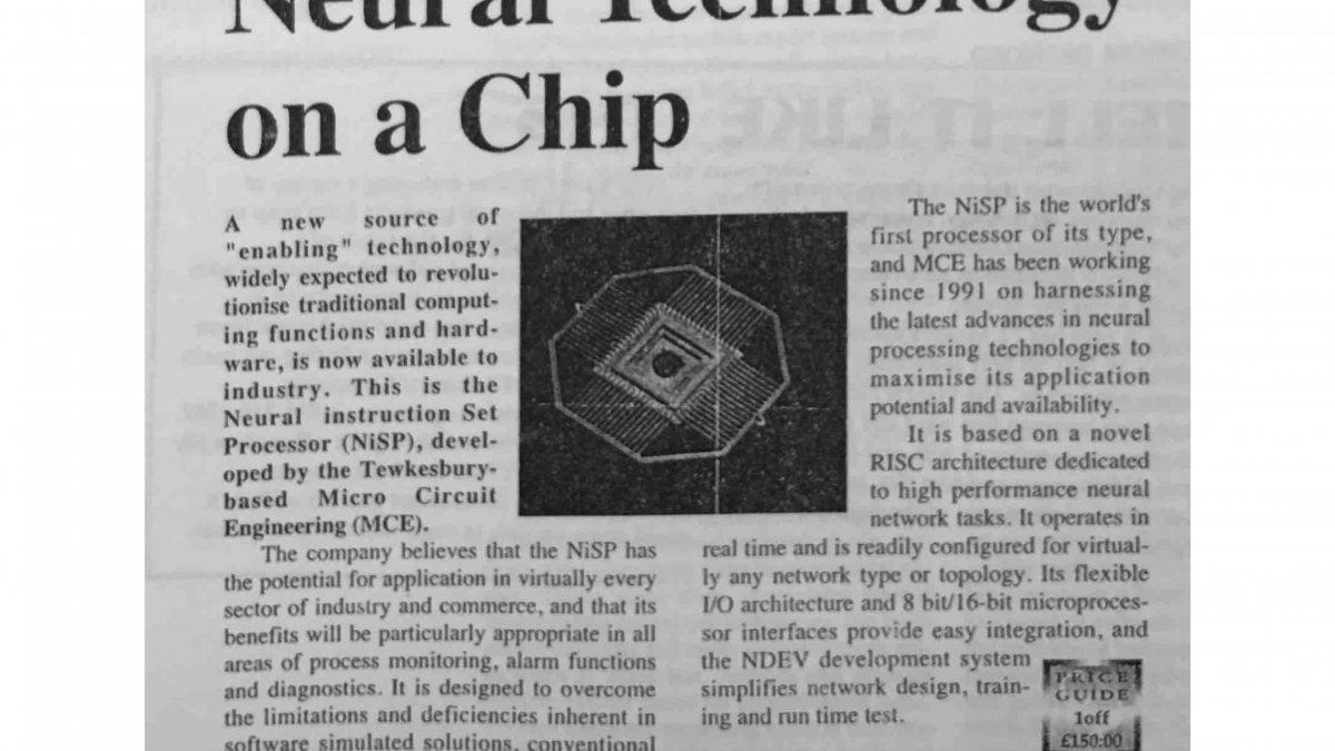 First neural network chip
