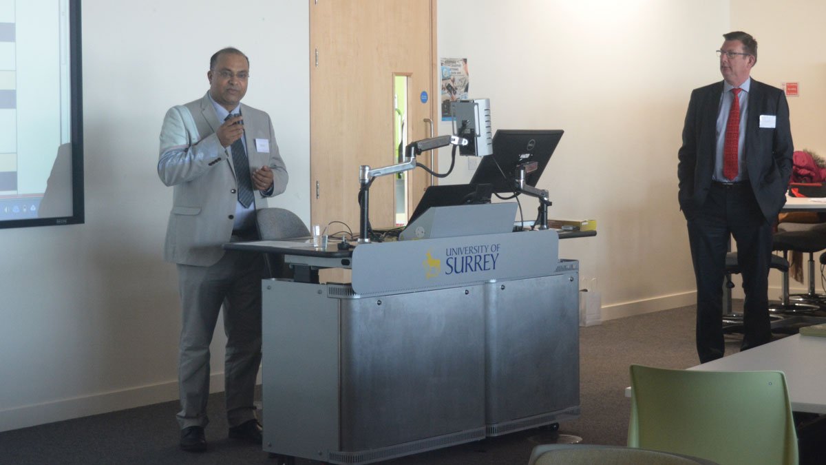 Prashant speaking to audience