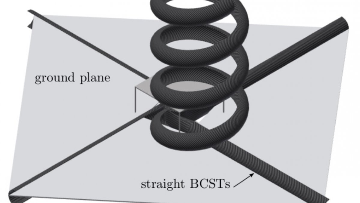 Small-satellite helical antenna