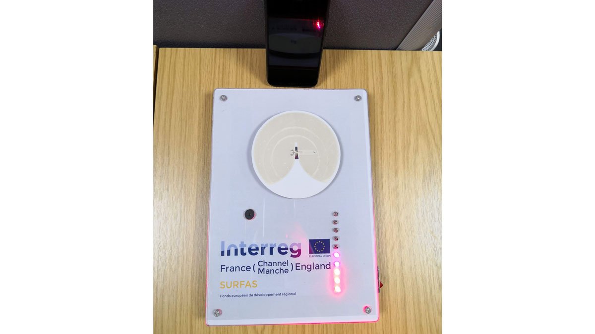 An operational rectenna harvesting RF energy