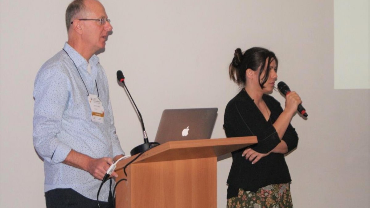David Frohlich presenting at the Brazilian Society of Gerontechnology