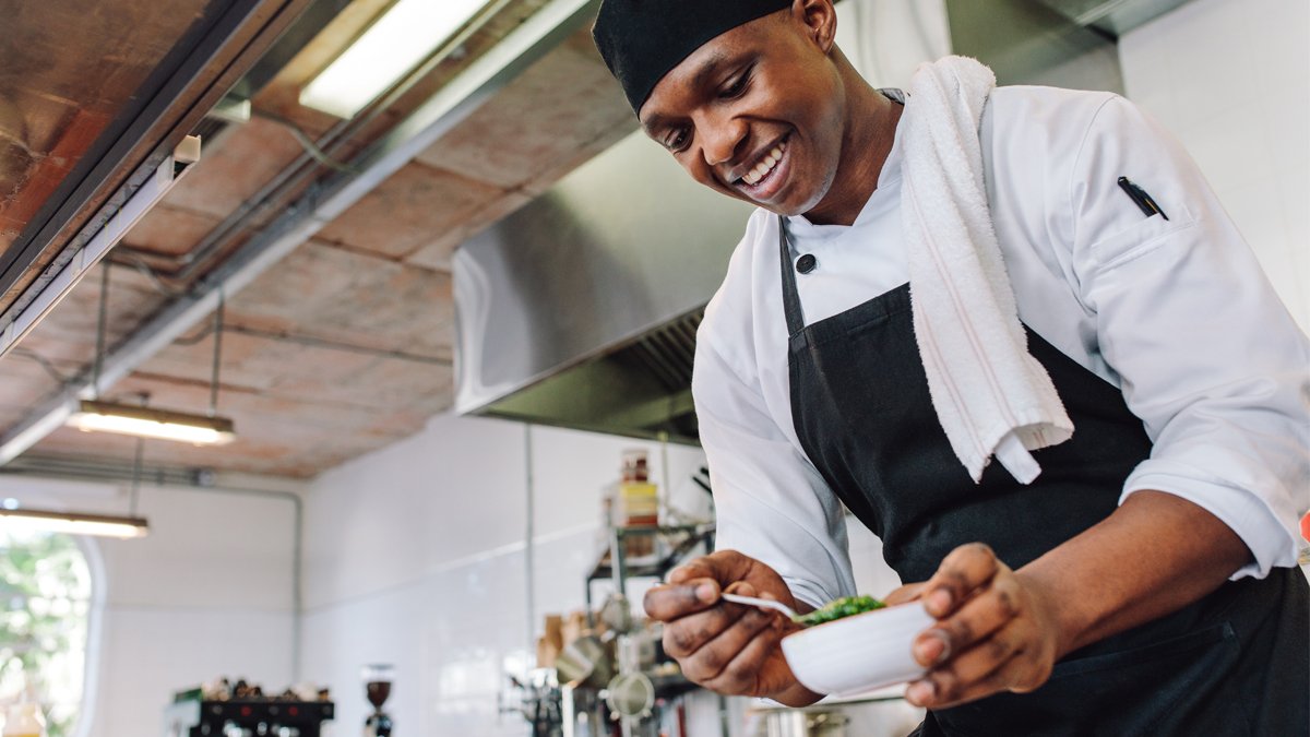 Chef in kitchen