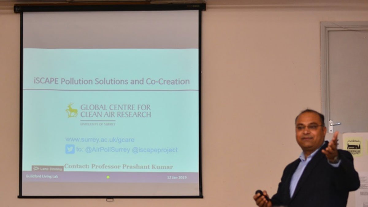 Prashant Kumar speaking at meeting
