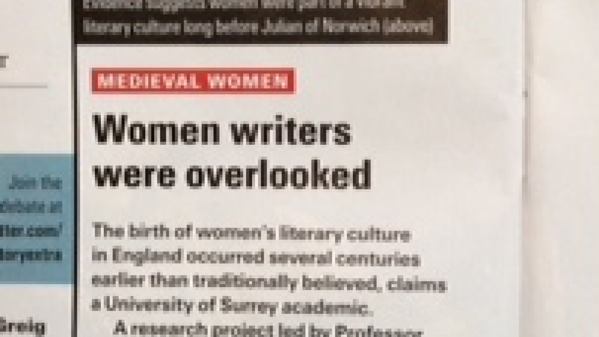 Women Writers Were Overlooked