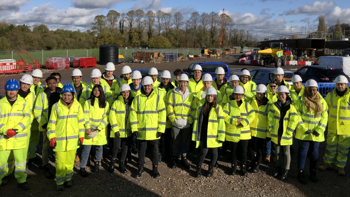 Students on Arcadis site visit