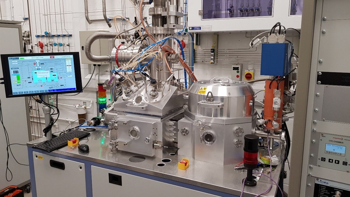 Fully automated PTCVD system capable of performing PVD and CVD processes.