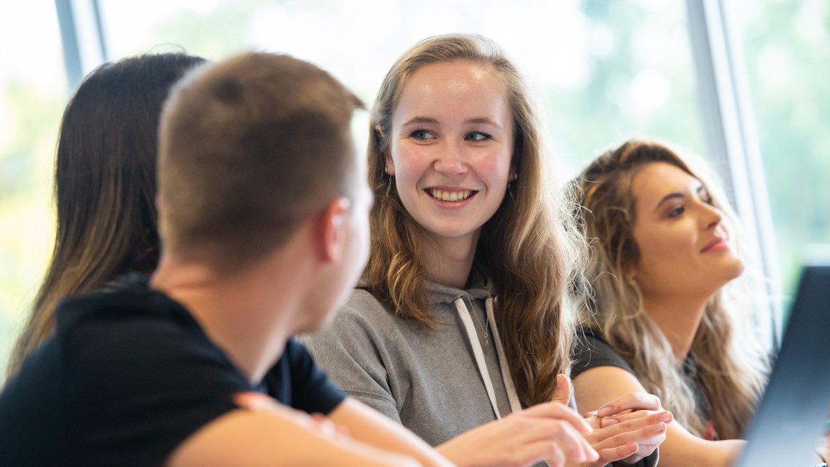 Group of students chatting
