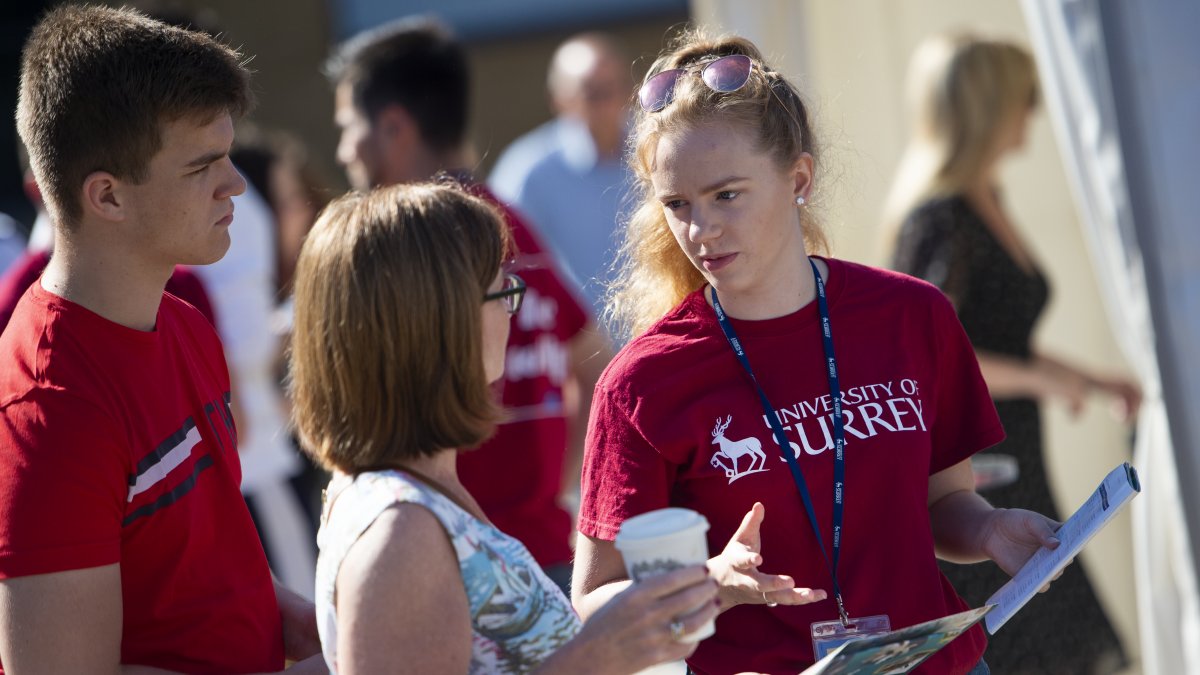 Students at open day