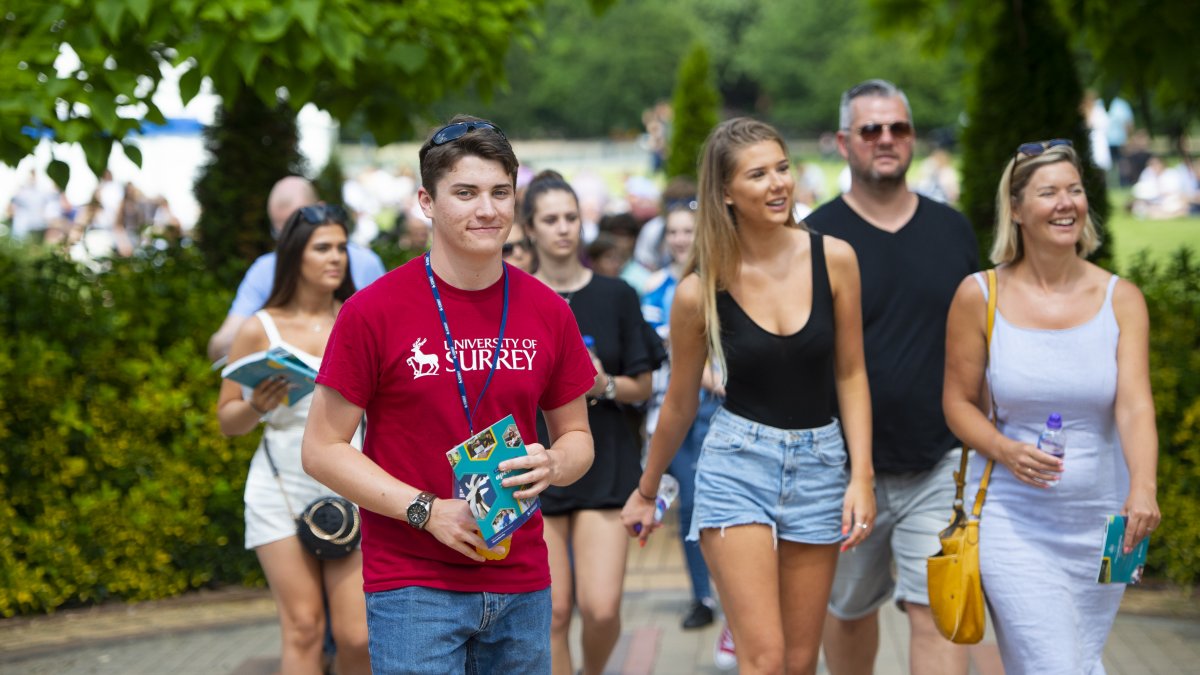 Families at the campus tour