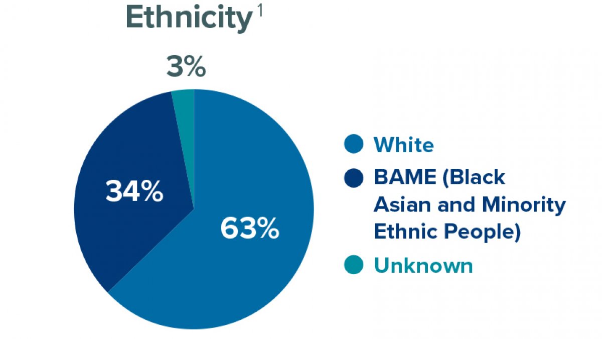 Ethnicities of postgraduate researchers
