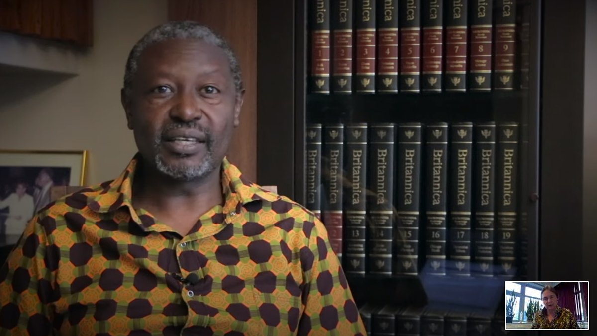 Professor Nicholas Oguge and Professor Rosalind Malcolm