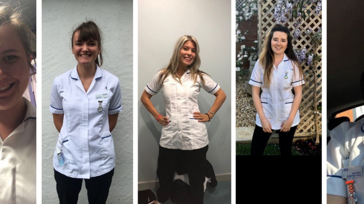 Netballers and nurses in image shown