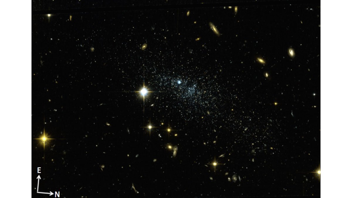 A Dwarf Galaxy in space