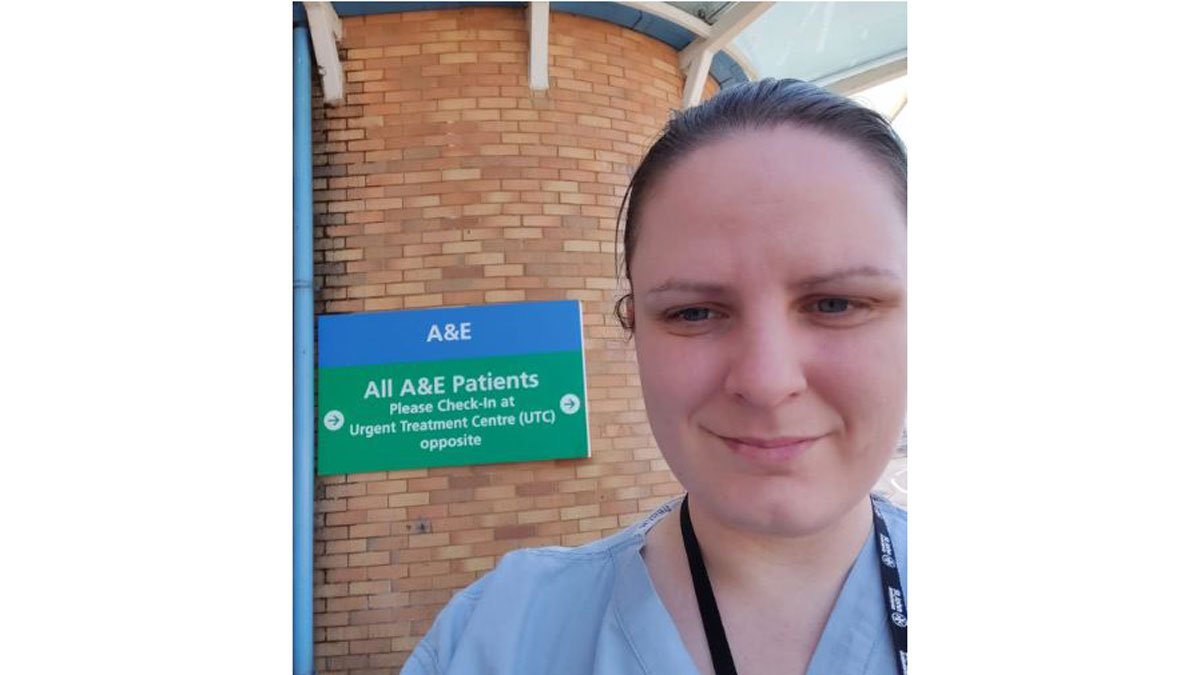 Hannah Adlington outside a hospital
