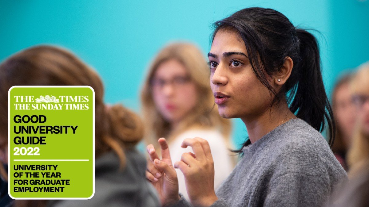 Surrey has been named as ‘University of the Year for Graduate Employment’ in the Times/Sunday Times Good University Guide for 2022