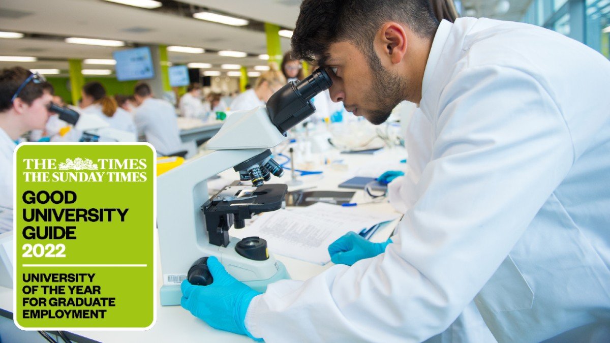 Surrey has been named as ‘University of the Year for Graduate Employment’ in the Times/Sunday Times Good University Guide for 2022
