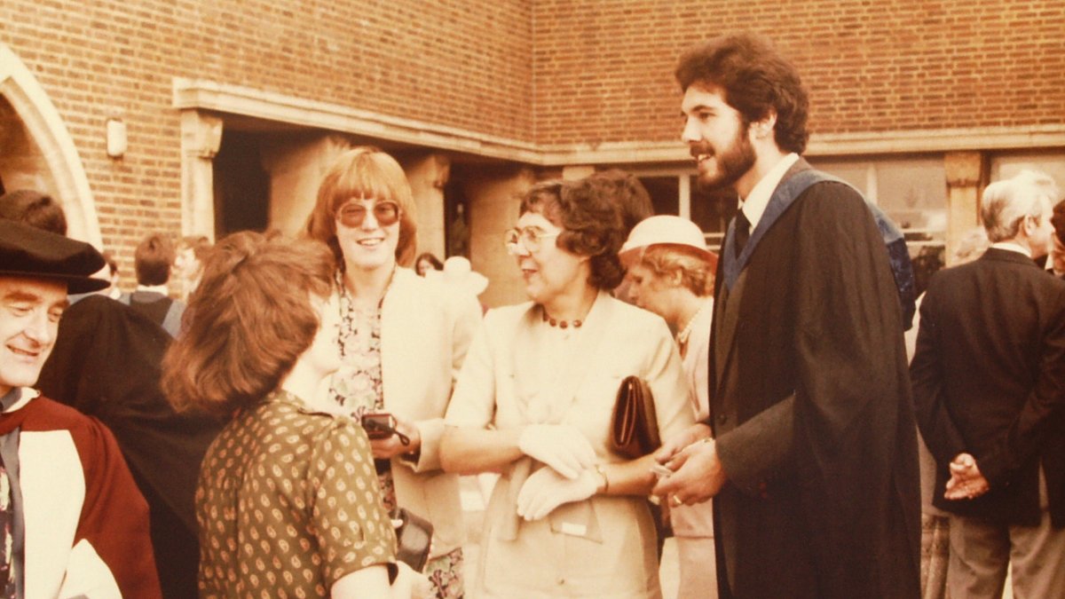 Alan White at graduation in 1982