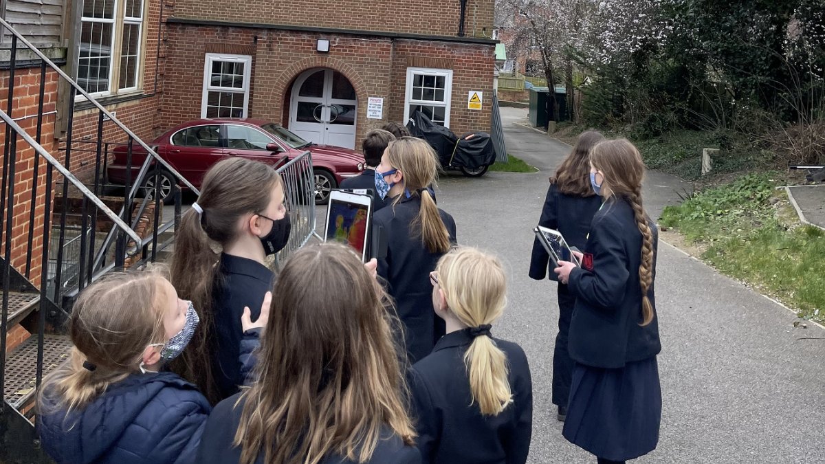 Children outside school