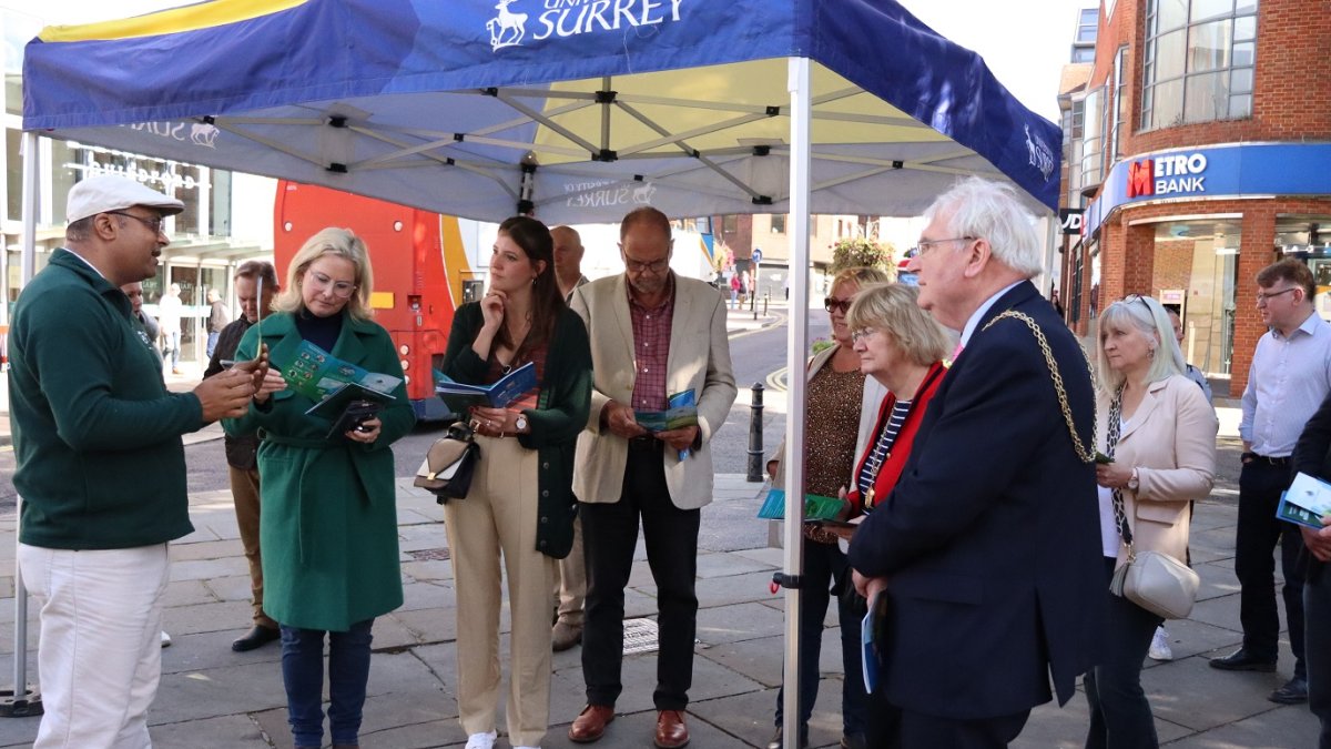 Zero Carbon event under canopy