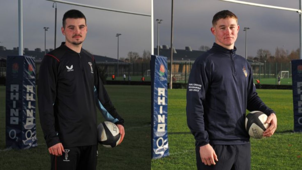 Two University of Surrey Rugby students