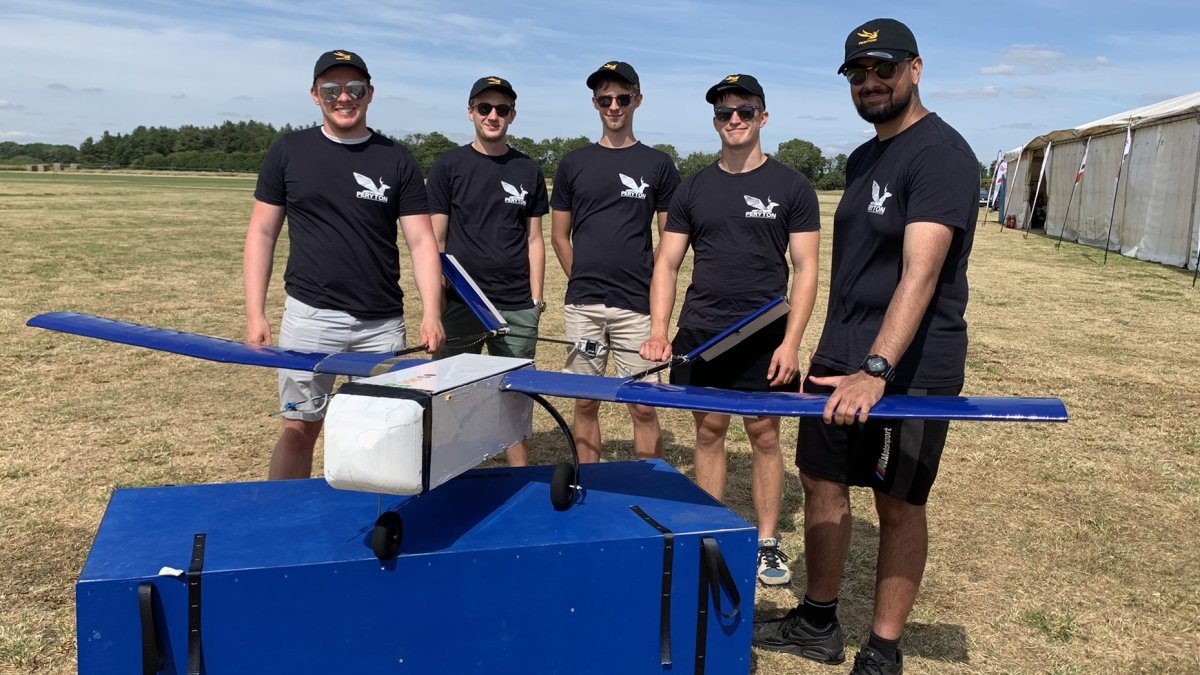 Team Peryton with aircraft