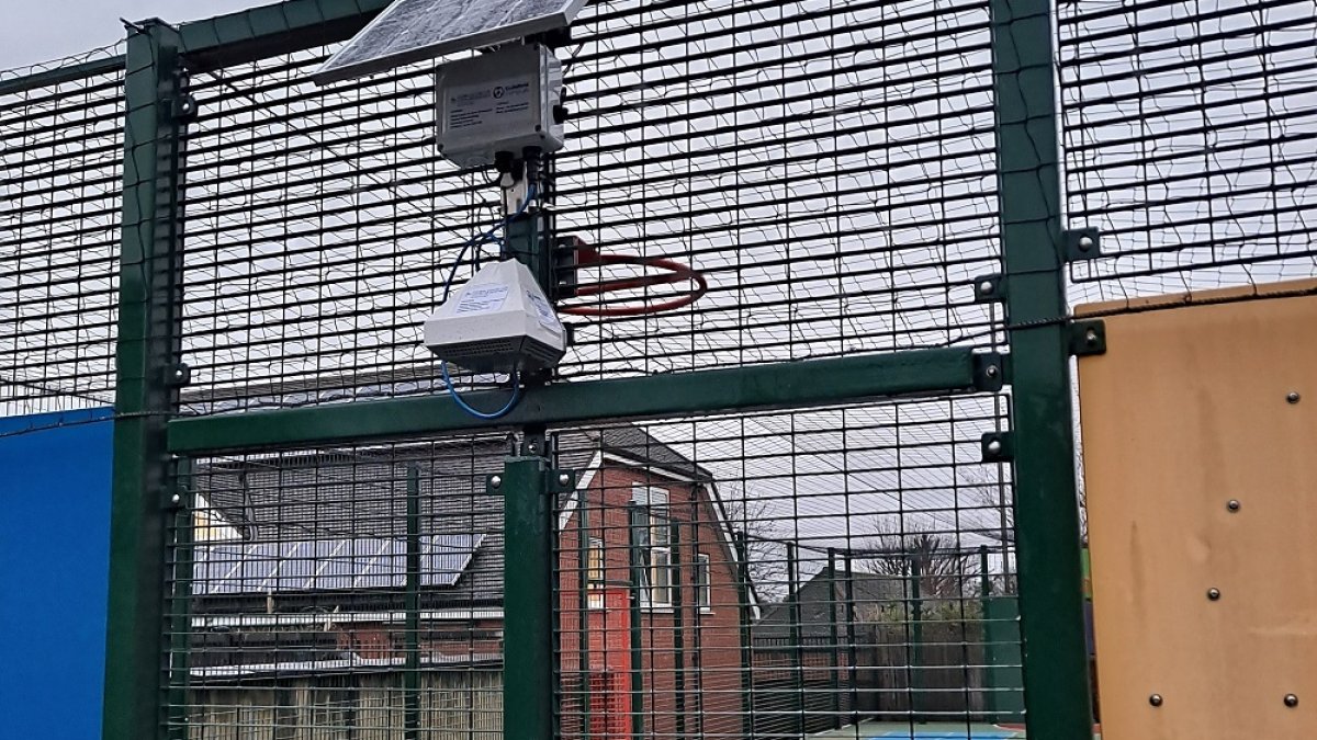 Sandfield school fence