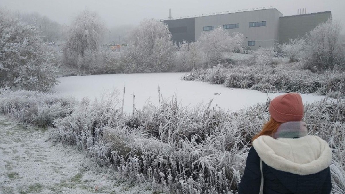 Snow on campus