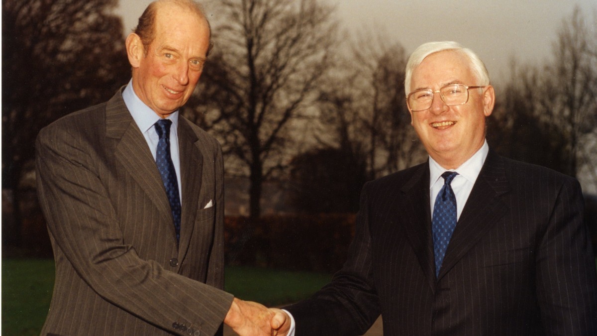 Prof Dowling and the Duke of Kent 