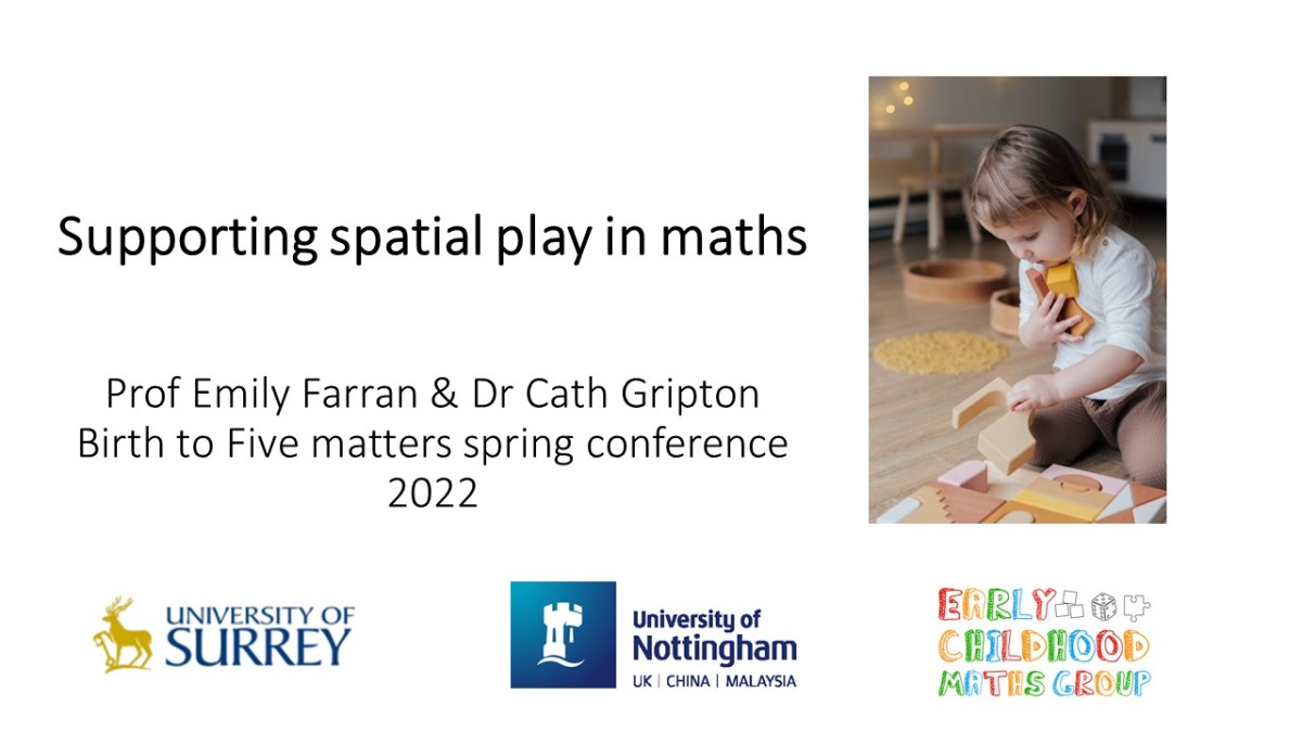 Supporting spatial play in maths