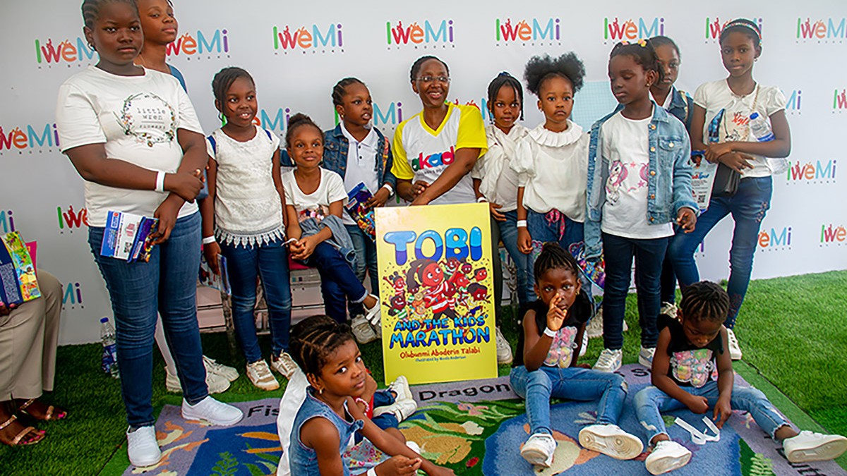 Children at a book festival