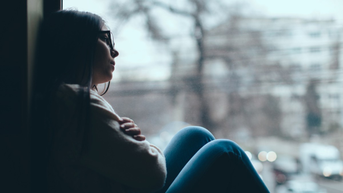 unhappy teenager