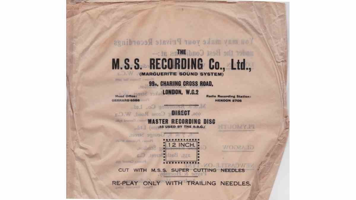 An MSS 12″ disc packet