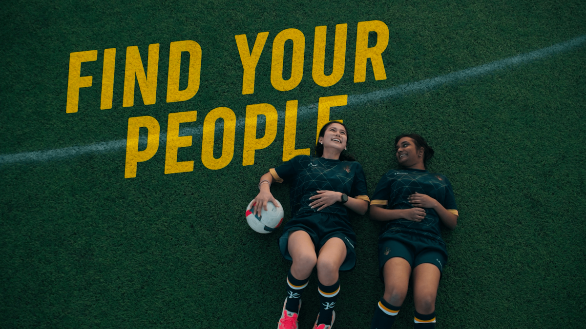 Clearing two women in sports uniform