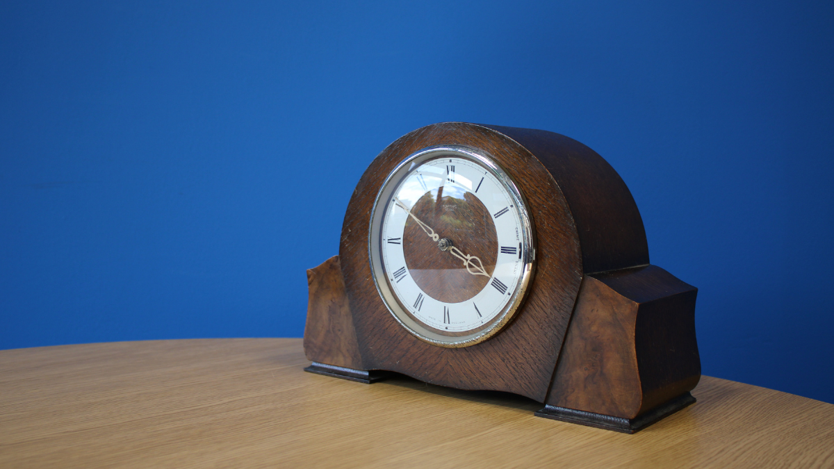 A photograph of one of the Battersea clocks