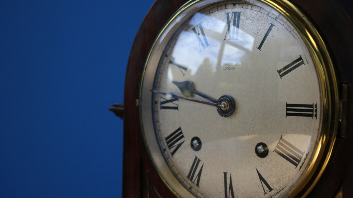Close up of the President's clock