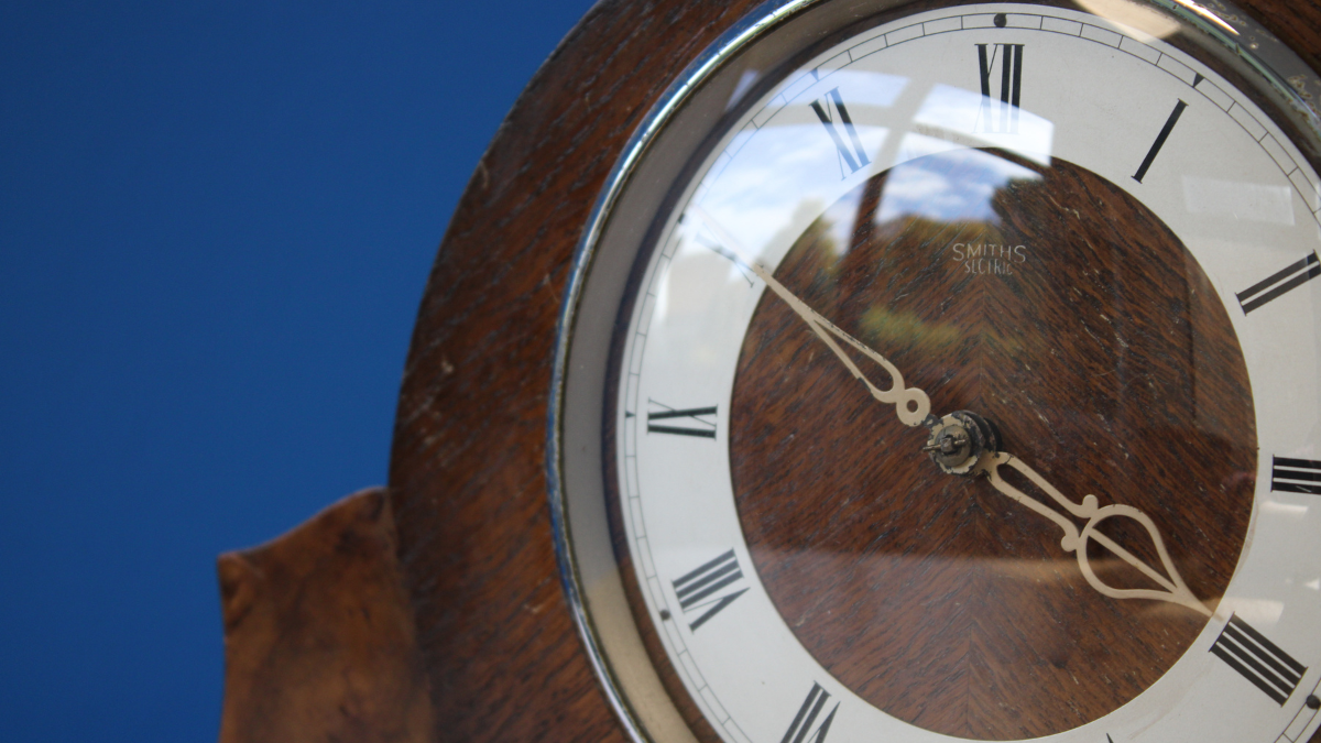 Close up of the Secretary's clock