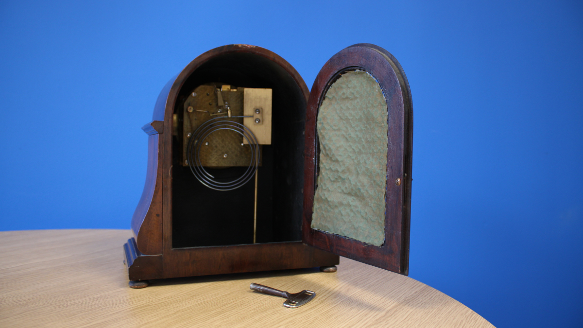 A photograph of the clock that sat in the Principal of Battersea Polytechnic's office.