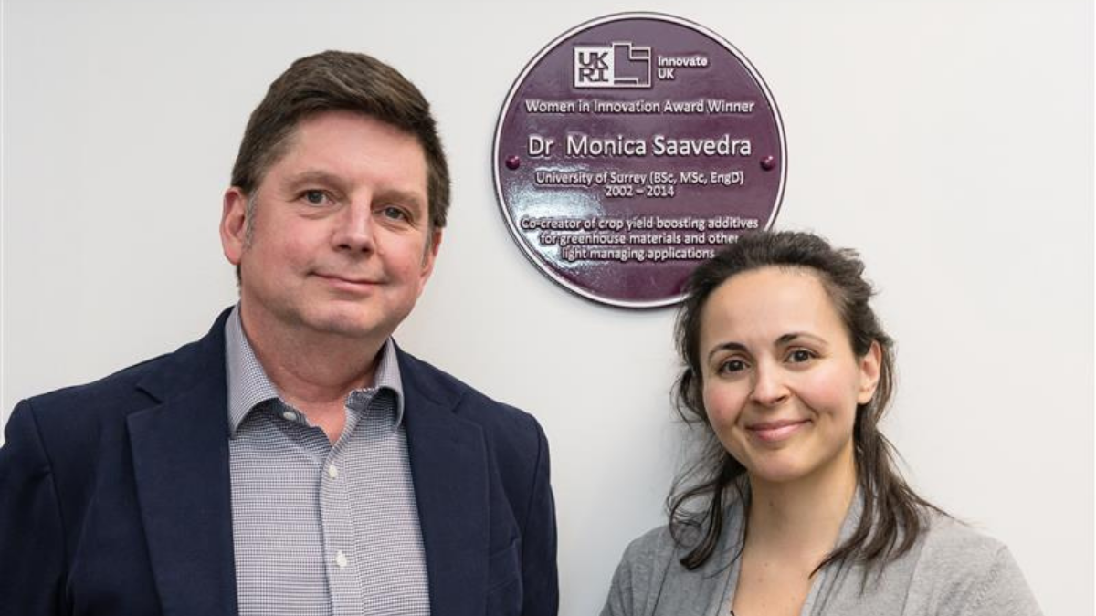 Monica with Professor Josheph Kiddie