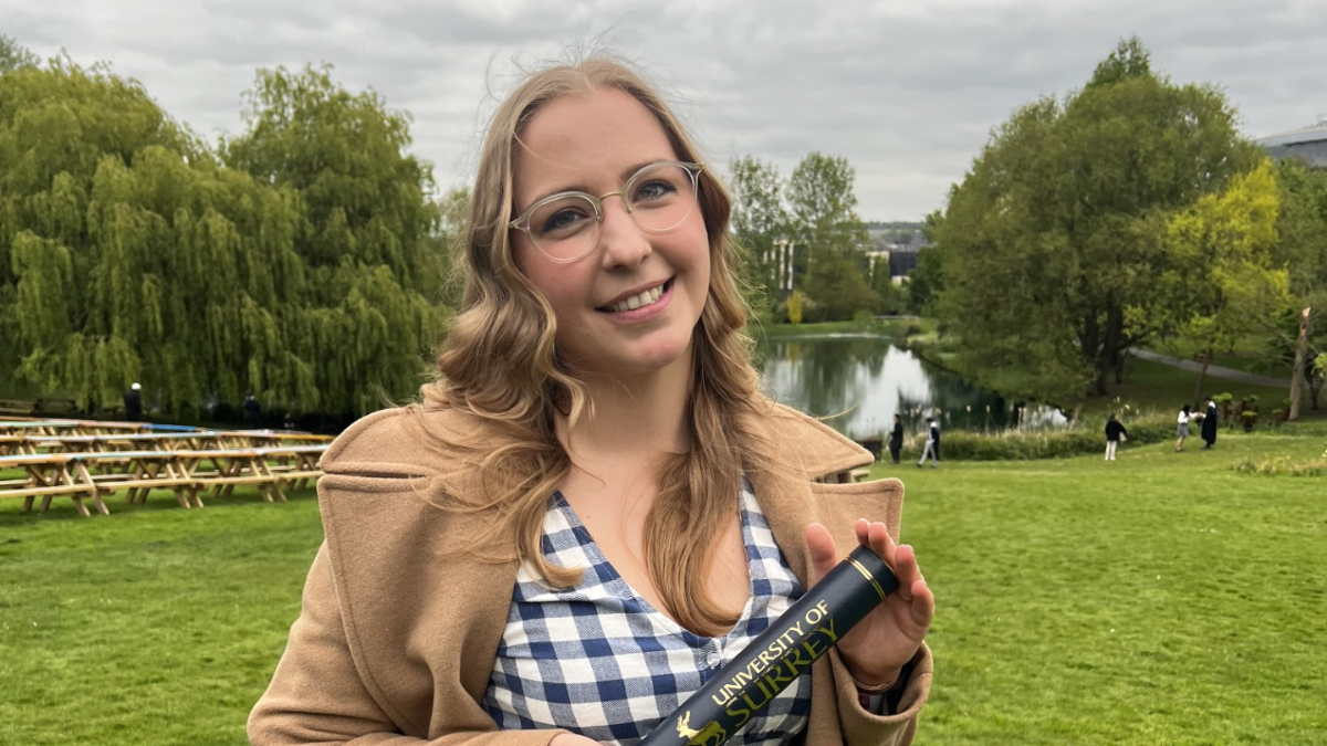 Zuzana Vojtek on campus